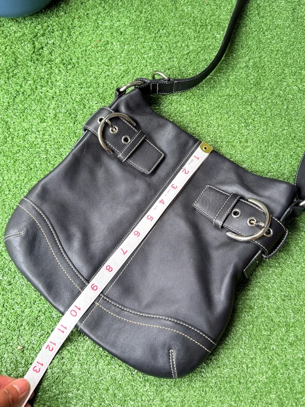 Coach Soho Slim Duffle Black Leather Women’s Crossbody Bag